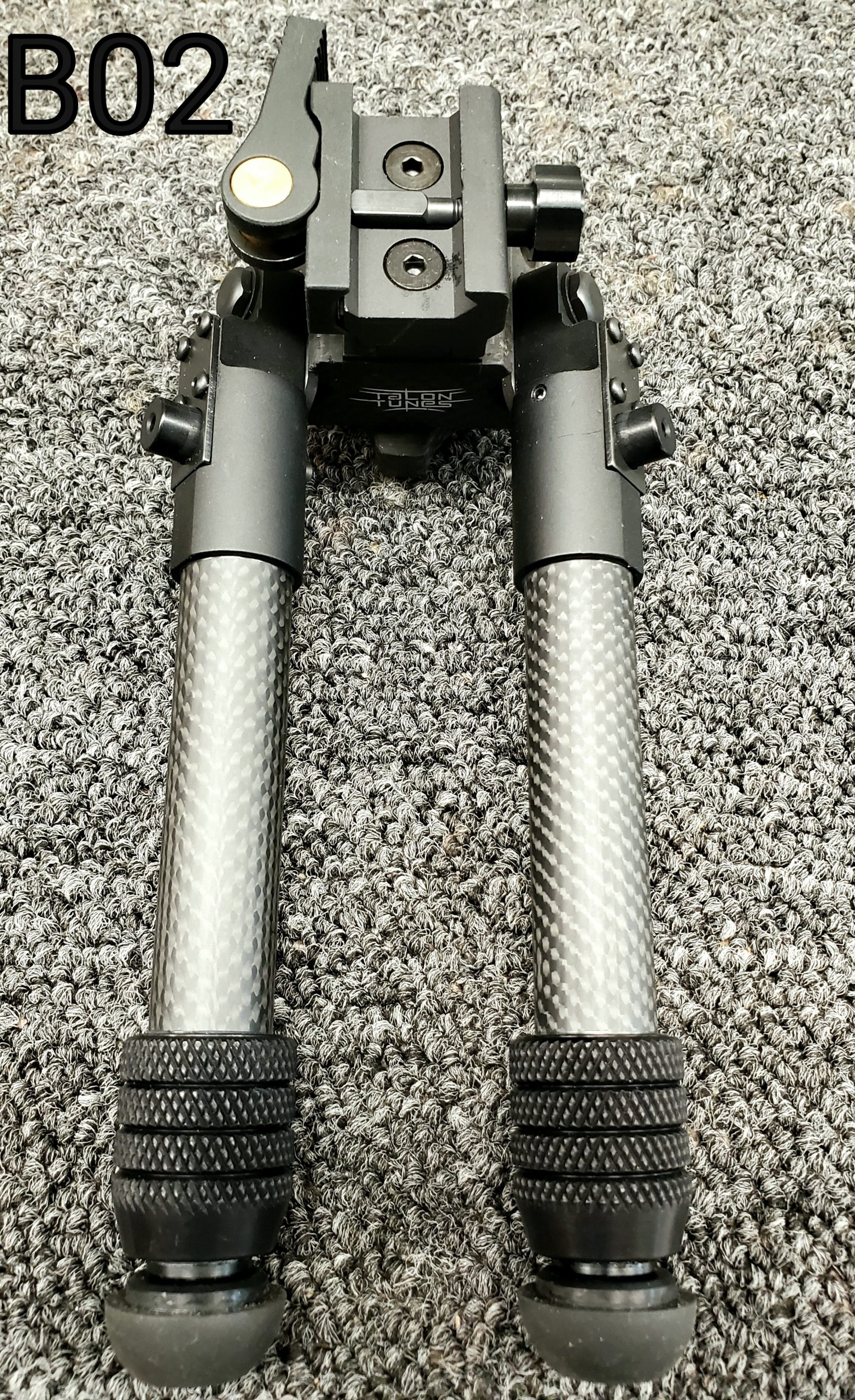 Carbon Fiber Rifle Bipod 13-21inch Long Adjustable Leg With 3Style Bipod Adapter 