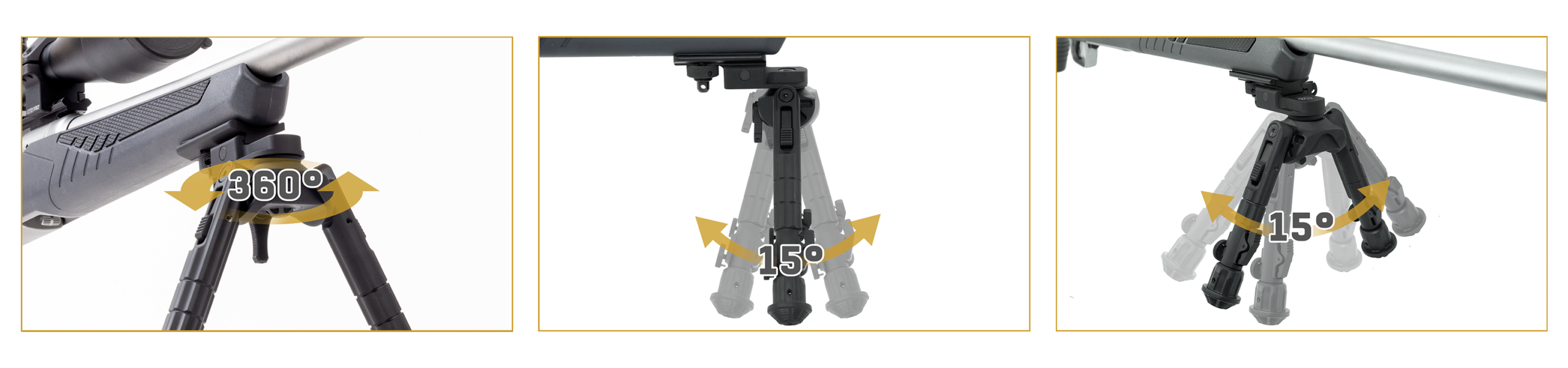 UTG® Recon 360® TL Bipod, 7"-9" Center Height - Image 3